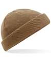 BB43R B43R Beechfield Recycled Mini Fisherman Beanie Biscuit colour image